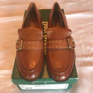 Paul Green Tarin Flat Cognac Leather Size 8 - New